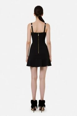 Elisabetta Franchi Feestjurken Party Dresses Black -Elisabetta Franchi Winkel b81d0dd9f165003cbe476490b3008529