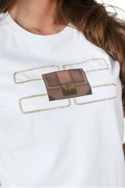 Elisabetta Franchi T-shirts T-SHIRT MA01221E2 White