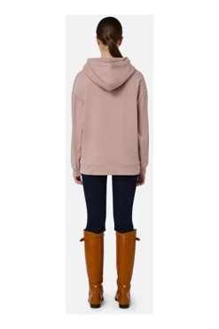 Hoodies & Sweatvesten ELISABETTA FRANCHI Long Sweatshirt With Hood And Horsebits Pink -Elisabetta Franchi Winkel ba515cac8bd8833d26d148beeb7f700c
