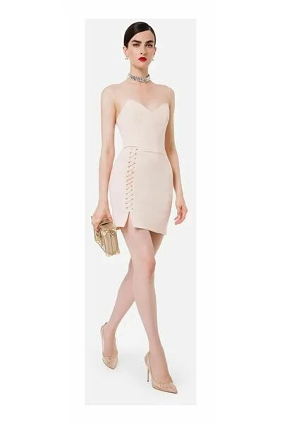 Elisabetta Franchi Casual Jurken Short Dresses Pink 3 Elisabetta Franchi Casual Jurken Short Dresses Pink - Afbeelding 3