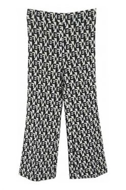 Elisabetta Franchi Lange Broeken Trousers White