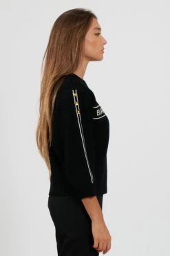 Elisabetta Franchi Hoodies & Sweatvesten Sweatshirts Black -Elisabetta Franchi Winkel bb11602fc47ede61fd1b9573e3935104