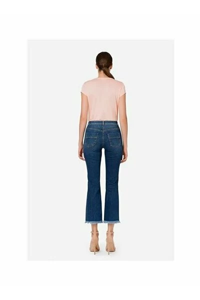 Elisabetta Franchi Straight Jeans Jeans Blue 4 Elisabetta Franchi Straight Jeans Jeans Blue - Afbeelding 4