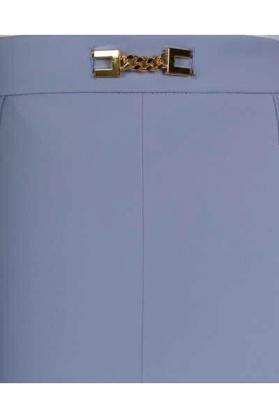 Elisabetta Franchi Pantalons Tapered Trousers Purple 1 Elisabetta Franchi Pantalons Tapered Trousers Purple