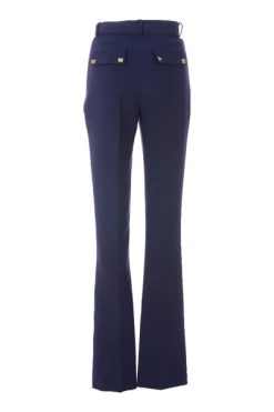 Elisabetta Franchi Pantalons Flared Trousers Blue -Elisabetta Franchi Winkel bb9bb74ec18099aeb3eabffa803ed5a1