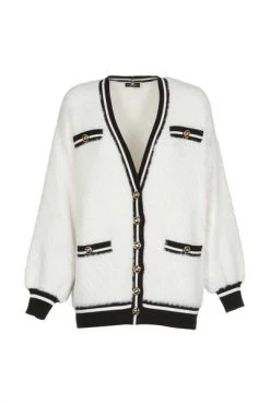 Vesten Elisabetta Franchi Sweaters Ivory Beige
