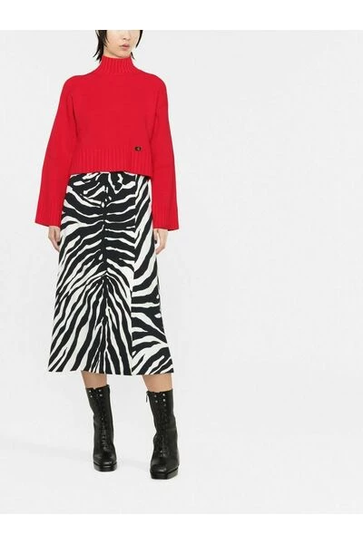 Elisabetta Franchi Coltruien Turtlenecks Red 4 Elisabetta Franchi Coltruien Turtlenecks Red - Afbeelding 4