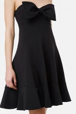 Elisabetta Franchi Zomerjurken Mini Dress With Large Bow Black 7 Elisabetta Franchi Zomerjurken Mini Dress With Large Bow Black -Elisabetta Franchi Winkel bcda6ffc1dd77e5735a37349aa3bbc30