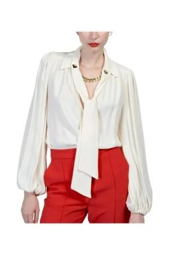 Elisabetta Franchi Blouses White -Elisabetta Franchi Winkel bce39ce47eea40212ce7a5a65219aa9c