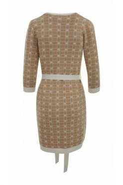 Elisabetta Franchi Feestjurken Cardigan With Contrasting Print And Belt Brown -Elisabetta Franchi Winkel bd26db6571a308808974bddf8e9454d9