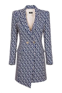 Elisabetta Franchi Casual Jurken Dress Blue
