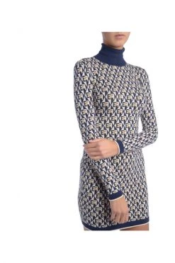 Elisabetta Franchi Casual Jurken Dresses Blue -Elisabetta Franchi Winkel bd63a3d17909dc8203553330330c17fc