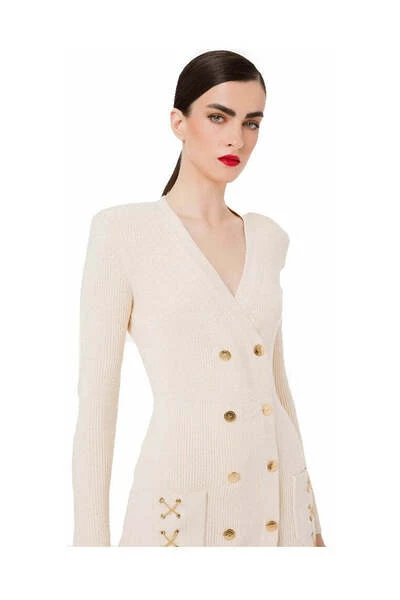 Elisabetta Franchi Casual Jurken Short Dresses Beige 1 Elisabetta Franchi Casual Jurken Short Dresses Beige