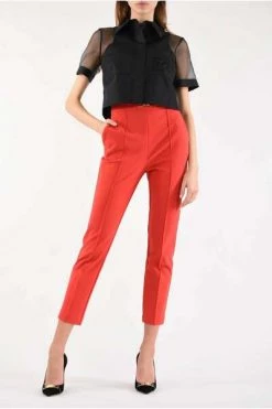 Elisabetta Franchi Chino's Slim Pants Red -Elisabetta Franchi Winkel be076dfbc8eae7e00d5ec31ee54b033a