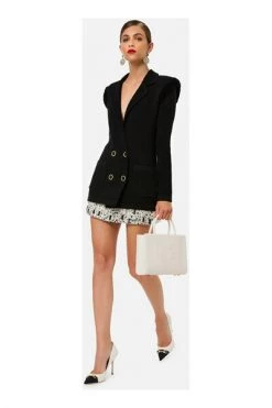 Elisabetta Franchi Blazers Black -Elisabetta Franchi Winkel be13e11fefe586114593a5b19a6316f1