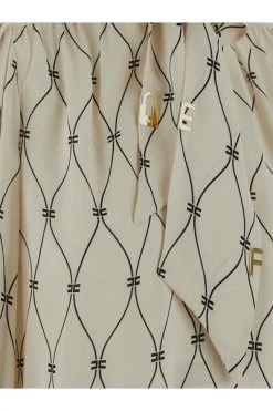 Elisabetta Franchi Longsleeve Shirts SHIRT Beige -Elisabetta Franchi Winkel be507e7129f6fc91ec39e53b39a7cf02