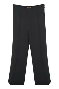 Elisabetta Franchi Lange Broeken Trousers Black