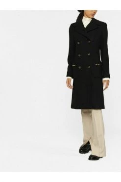 Elisabetta Franchi Trenchcoats & Mantels CAPPOTTO Black