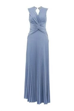 Elisabetta Franchi Maxi Jurken Maxi Dress Blue -Elisabetta Franchi Winkel beb55c230bfe54675d01a461b2c0152b