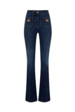 Elisabetta Franchi Bootcut Jeans Jeans Blue -Elisabetta Franchi Winkel bf588f395dea772caa149952298b58c7