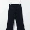 Elisabetta Franchi Lange Broeken Trousers Black