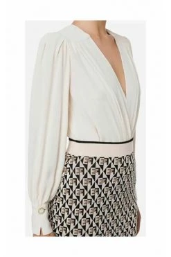Elisabetta Franchi Blouses White -Elisabetta Franchi Winkel c02bf85844e3ada40dd38e80d2d1490b