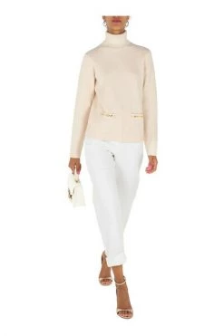 Elisabetta Franchi Coltruien Knitwear MK49S26E2 Beige