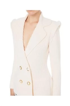 Vesten Elisabetta Franchi Sweaters Ivory Beige