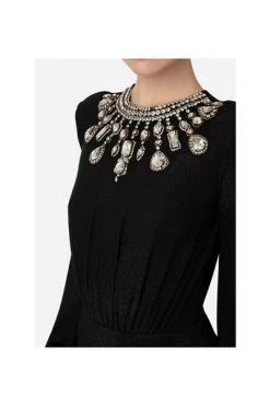 Elisabetta Franchi Maxi Jurken Maxi Dresses Black