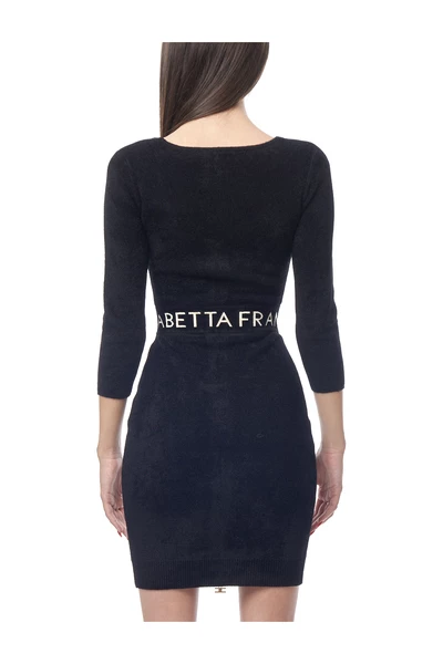 Casual Jurken ELISABETTA FRANCHI Blue 2 Casual Jurken ELISABETTA FRANCHI Blue - Afbeelding 2