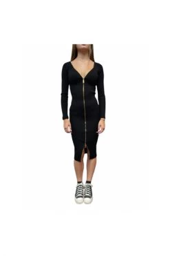 Elisabetta Franchi Casual Jurken Dress Black -Elisabetta Franchi Winkel c2078cc046dcb49dbee0d1d93977c9bb