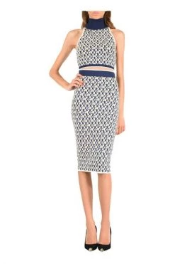 Kokerrokken ELISABETTA FRANCHI Gonna Midi Blue