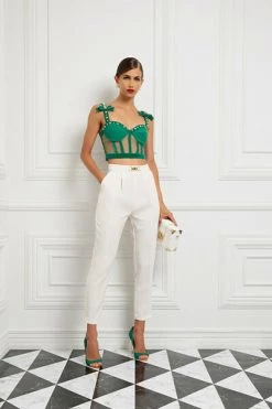 Elisabetta Franchi Sleeveless Tops Green -Elisabetta Franchi Winkel c24ff547c92c0cae249436ff87b5a469