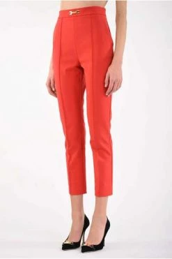Elisabetta Franchi Chino's Slim Pants Red -Elisabetta Franchi Winkel c2e52a9576838e240eaef77064786797