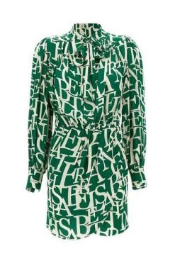 Elisabetta Franchi Jurken Dress Green -Elisabetta Franchi Winkel c32b05fe3eb2cba3ef899207431943dc