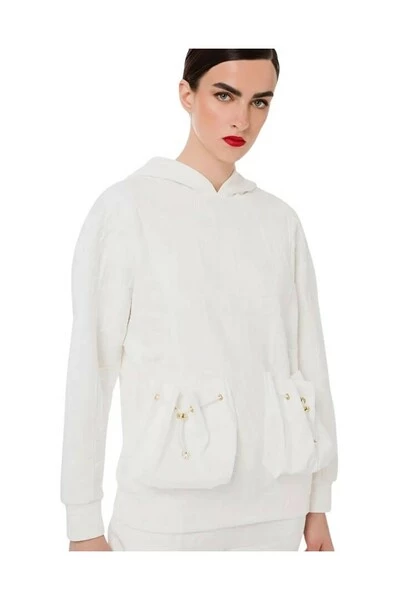 Elisabetta Franchi Hoodies & Sweatvesten Hoodies White 4 Elisabetta Franchi Hoodies & Sweatvesten Hoodies White - Afbeelding 4