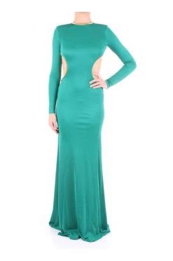 Elisabetta Franchi Maxi Jurken Maxi Dress Blue -Elisabetta Franchi Winkel c373efad6391ab759063e00124b5882c