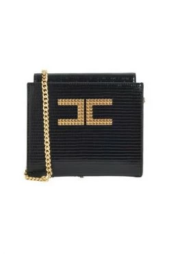 Elisabetta Franchi Schoudertassen Shoulder Bags Black