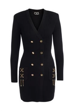 Elisabetta Franchi Feestjurken Dresses Black -Elisabetta Franchi Winkel c3bca1d6e9404a86ddec1f0260d67ed4