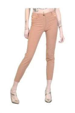 Elisabetta Franchi Pantalons Skinny Trousers Pink