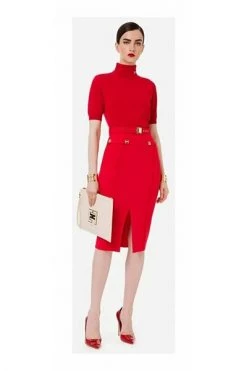 Elisabetta Franchi Kokerrokken Pencil Skirts Red -Elisabetta Franchi Winkel c49cf5c2d14cc56bafe75f534ce250f0