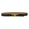 Elisabetta Franchi Riemen High Waist Thin Belt Black