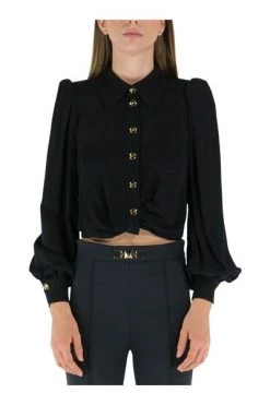 Elisabetta Franchi Longsleeve Shirts Shirts Black 6 Elisabetta Franchi Longsleeve Shirts Shirts Black -Elisabetta Franchi Winkel c4c59ef6732b5ed876d7181828f04976