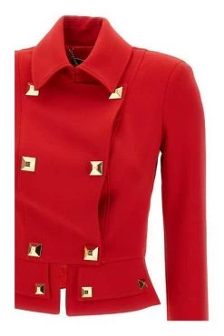 Elisabetta Franchi Blazers Red -Elisabetta Franchi Winkel c568810fcd6ee6a95cb204794949f51f