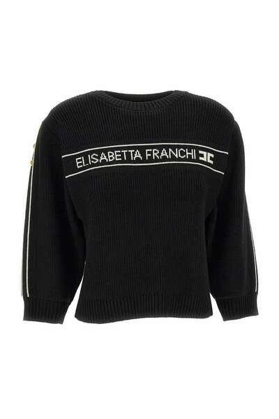 Elisabetta Franchi Hoodies & Sweatvesten Sweatshirts Black 4 Elisabetta Franchi Hoodies & Sweatvesten Sweatshirts Black - Afbeelding 4
