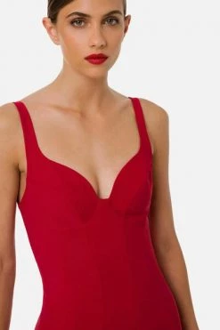 Elisabetta Franchi Casual Jurken Midi Dresses Red