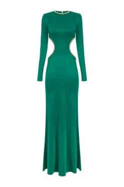 Elisabetta Franchi Maxi Jurken Dresses Green -Elisabetta Franchi Winkel c6ebb7d87647cd289c3255cfb1e217aa