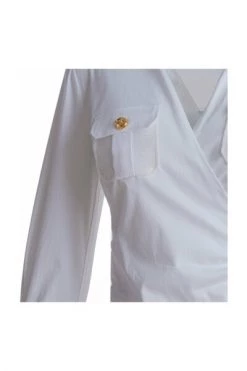 Elisabetta Franchi Longsleeve Shirts Shirt White -Elisabetta Franchi Winkel c790e654e3cf146089bd1cca5e4b63b5