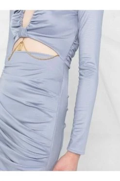 Elisabetta Franchi Casual Jurken Carpet Dress Blue -Elisabetta Franchi Winkel c7bb1386e1df8842a10806a6b43723f0