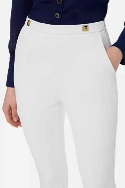 Elisabetta Franchi Pantalons Slim-fit Trousers White -Elisabetta Franchi Winkel c7e5694f71e9623fdd83f5430b1bbe89
